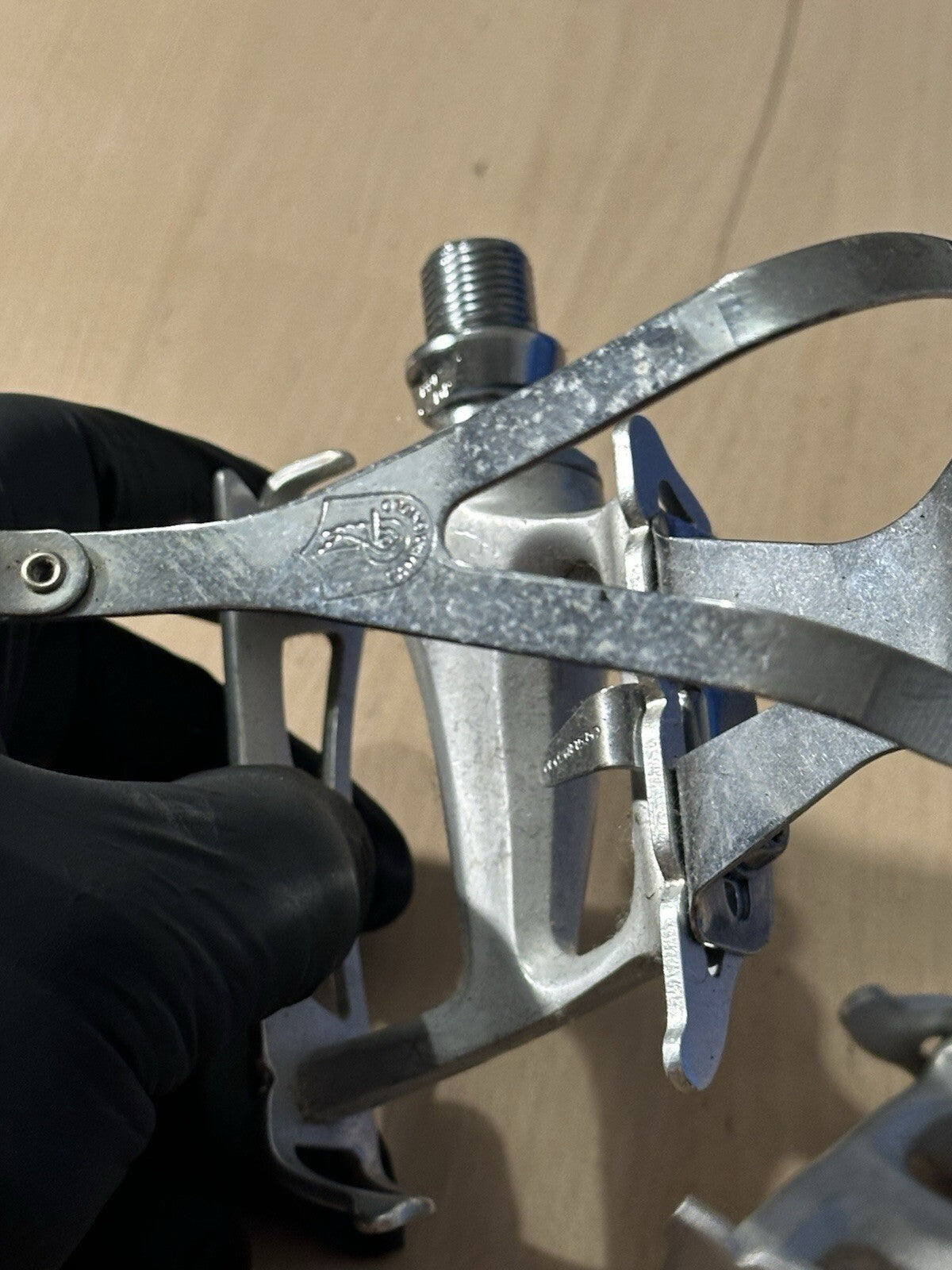 Vintage Rare Campagnolo Bike Pedals And Cages Size M Toe Clips - product photo 6 | Miclo Bikes