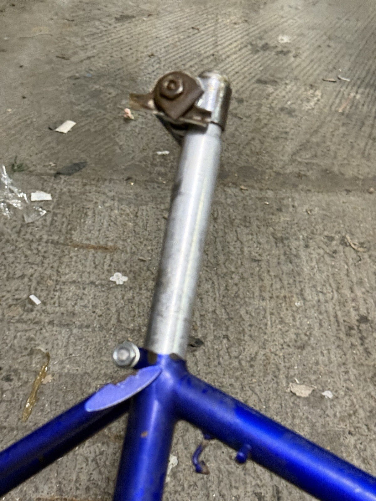 Classic Higgins Steel Road Frameset Rust On Forks Repainted  Size L
