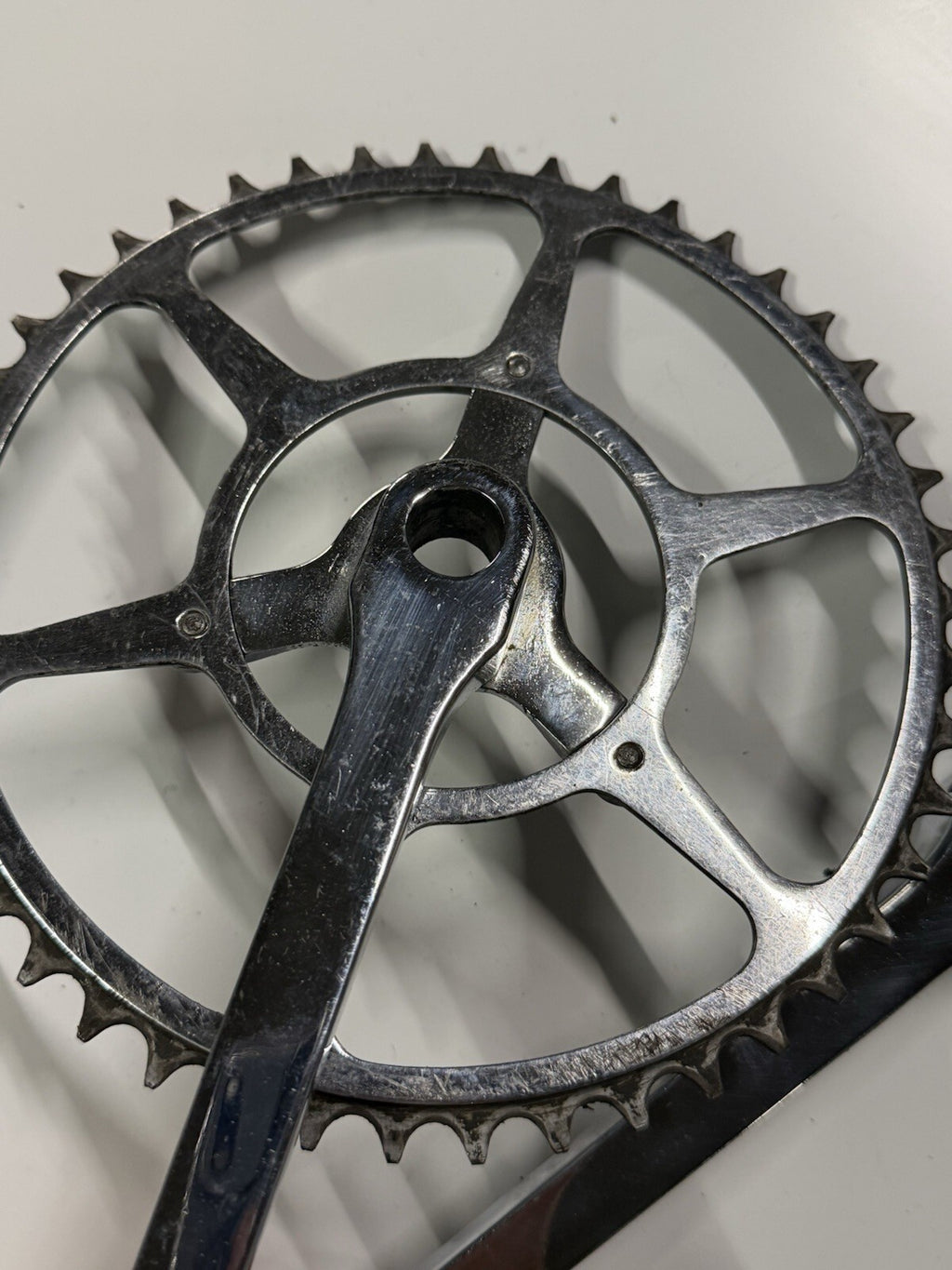 Vintage Bike Crankset Single Chainring