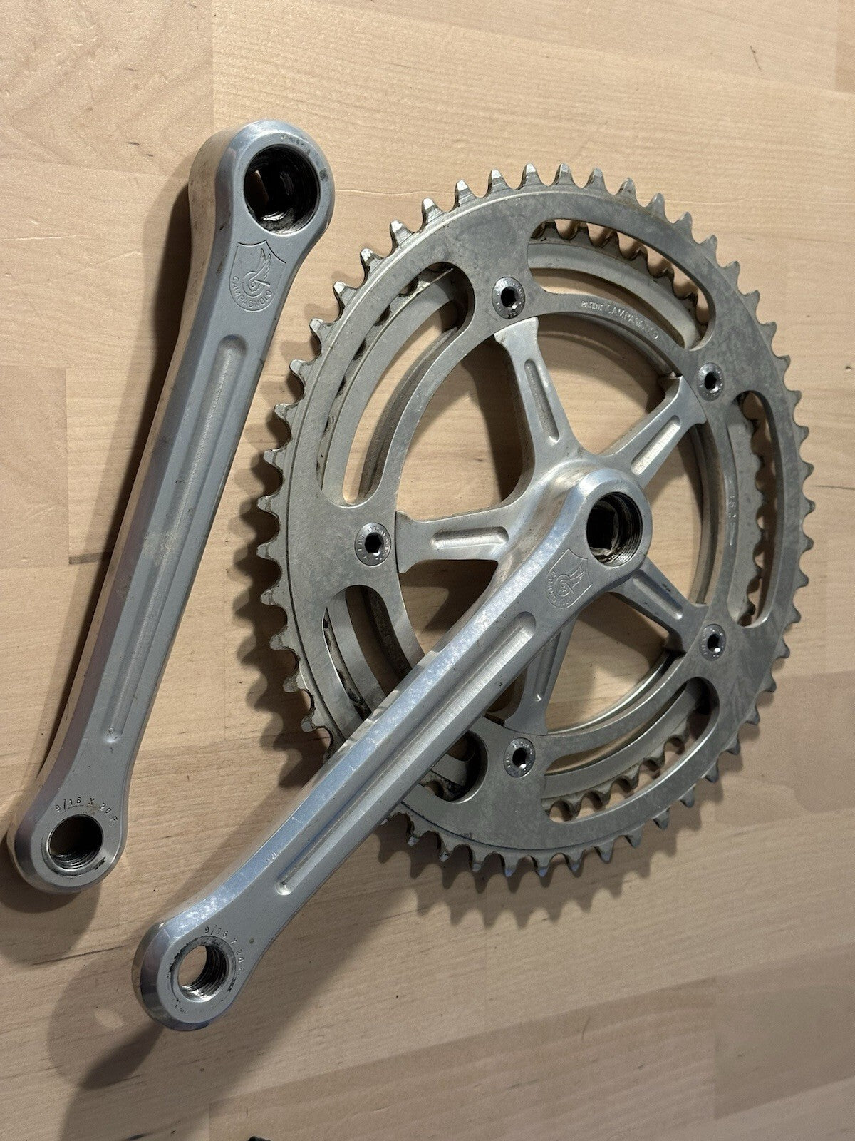 Rare Vintage Campagnolo Record Fluted Road Crankset Strada 172.5mm - product photo | Miclo Bikes