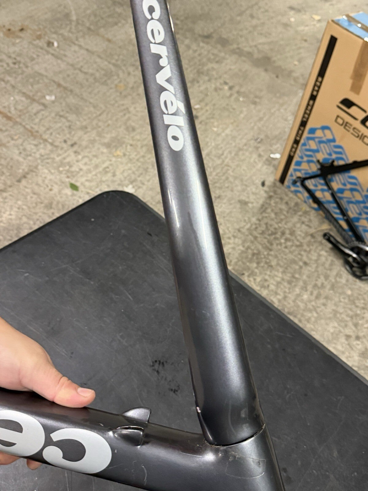 Cervelo R3 Carbon Road Frameset 55.5cm TT Well Used Check Pics