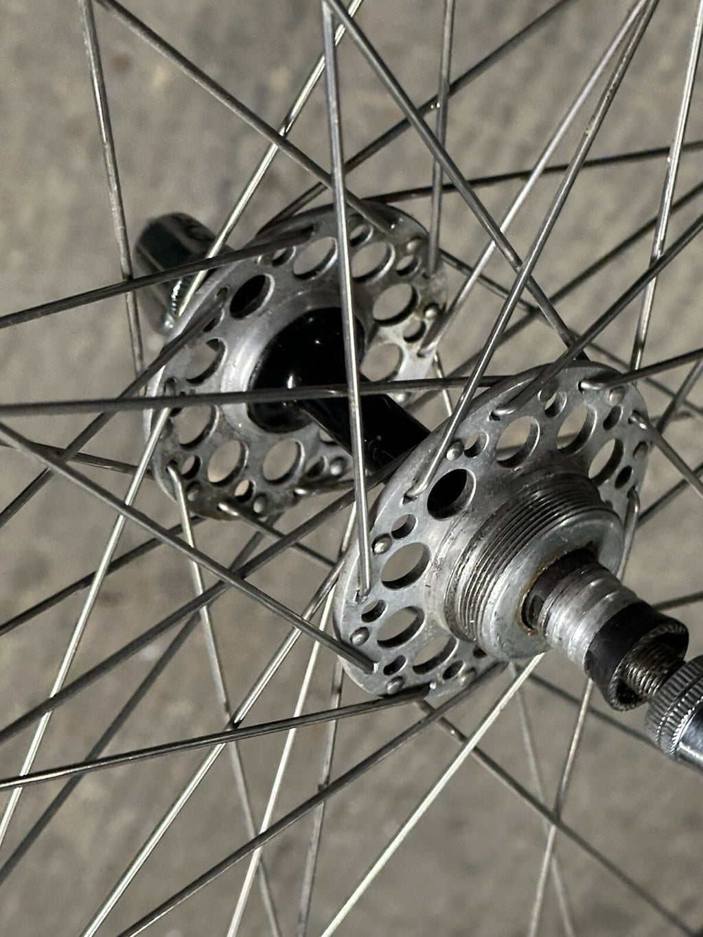 Rare Campagnolo Gran Sport Vintage Hub Mavic Modern Clincher Rims 700c - view 11