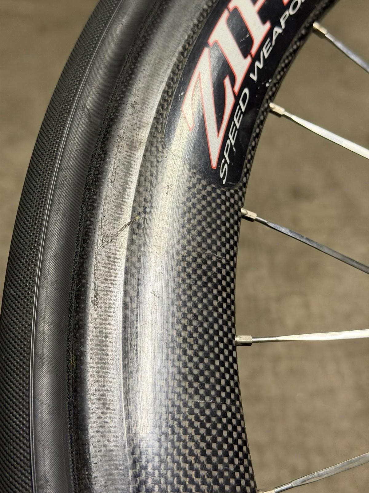 Zipp Tubular Track Wheelset Fixed Gear Pista Wheels Vintage ( Small Damage)