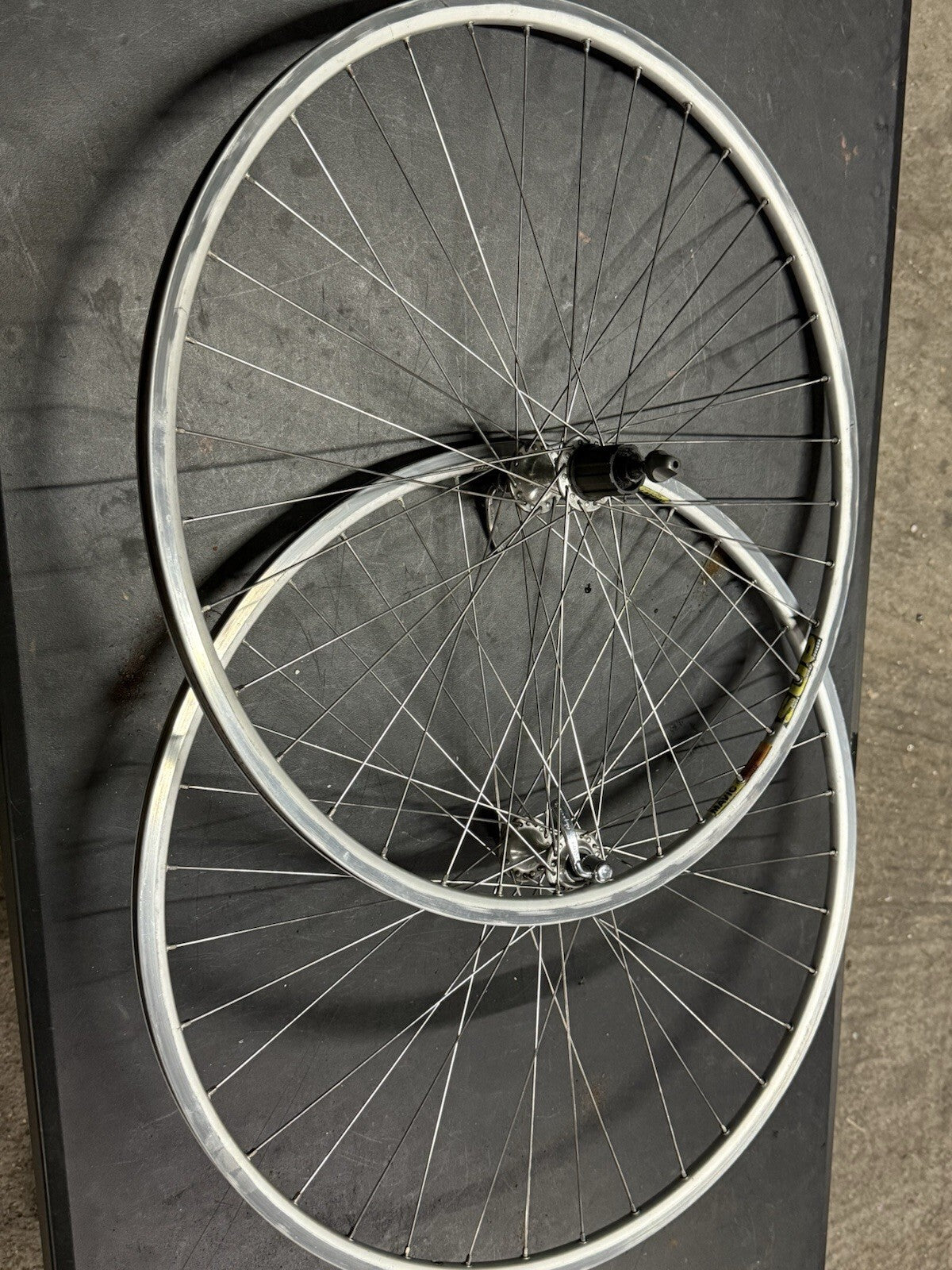 Vintage Campgnolo Clincher Wheelset Mavic Rims 8speed