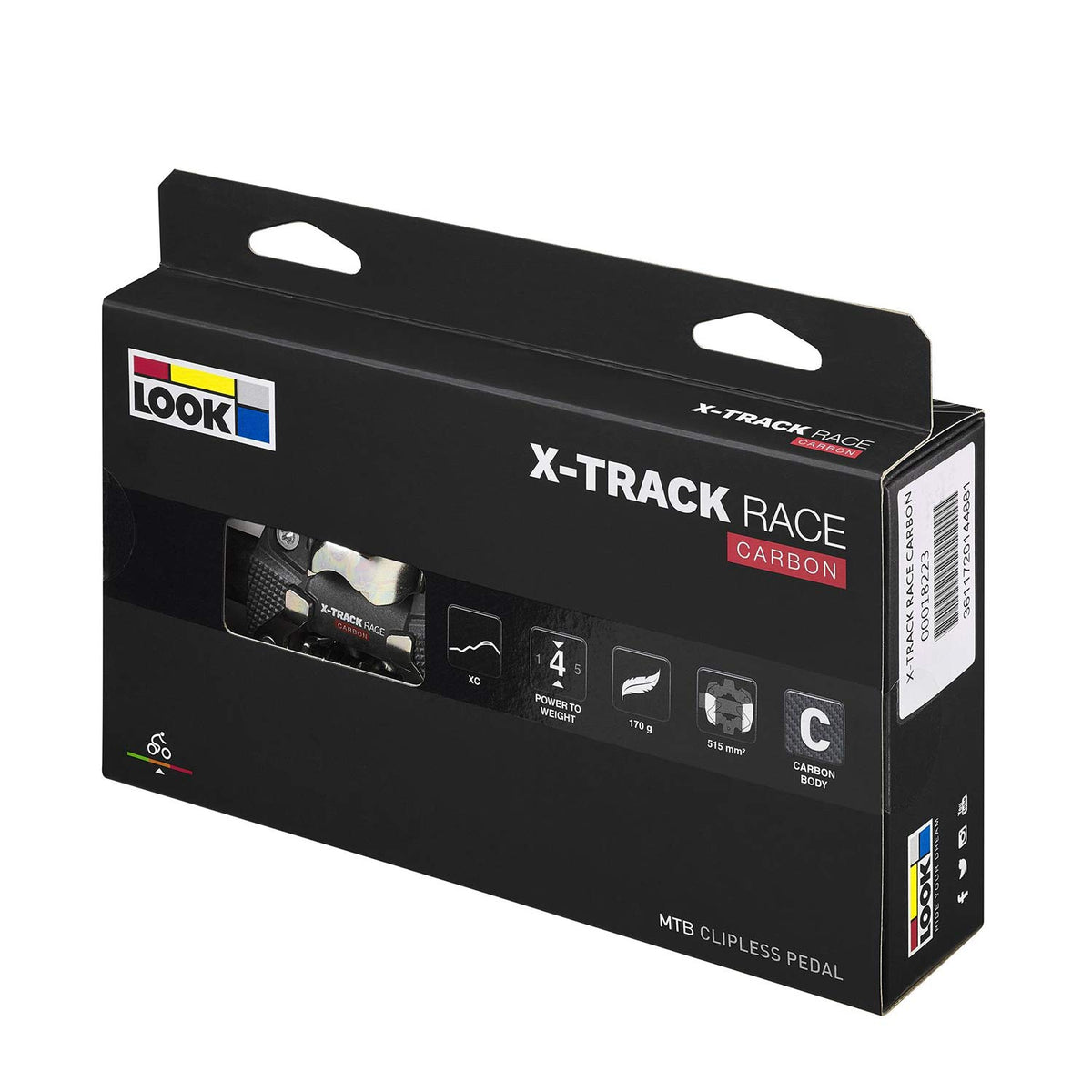 X-Track Race Carbon MTB Pedals X-Track Race Carbon Black Pedals image 4