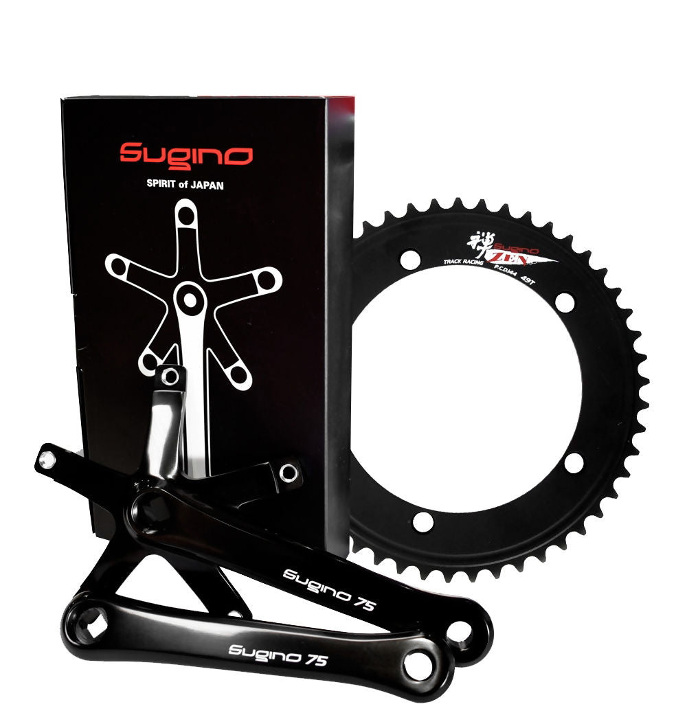 Sugino SG75 Chainset Zen – 144 BCD SG75 crankset with Zen chainring